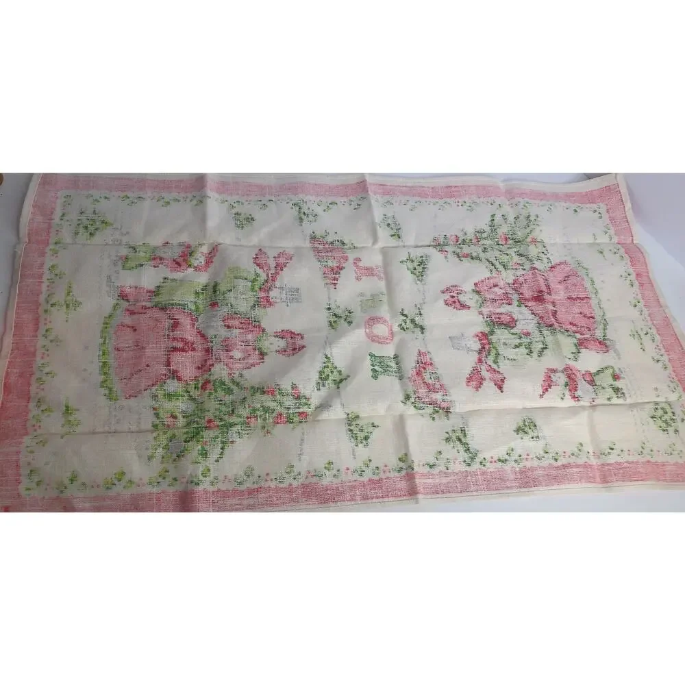 Vintage Parisian Prints Victorian Noel Carolers Christmas Kitchen Tea Towel